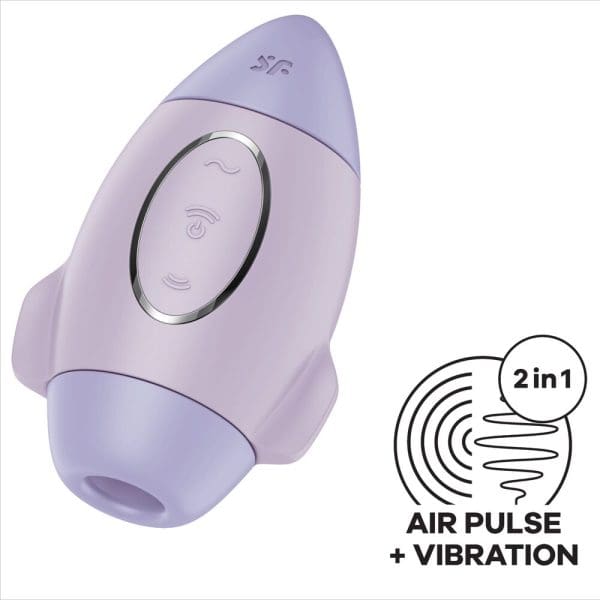 SATISFYER - MISSION CONTROL LILAC SMALL DOUBLE IMPULSE VIBRATOR 4